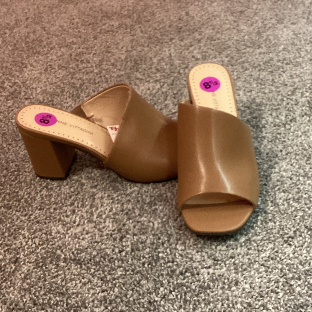 Vince Camuto Camel Brown Women's Mules